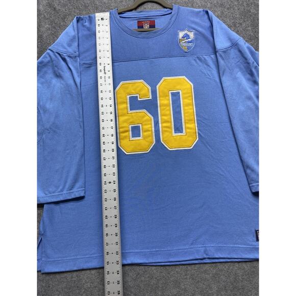San Diego Chargers Shirt Mens 3XL Blue NFL Football Reebok Long Sleeve Classic - Picture 3 of 11